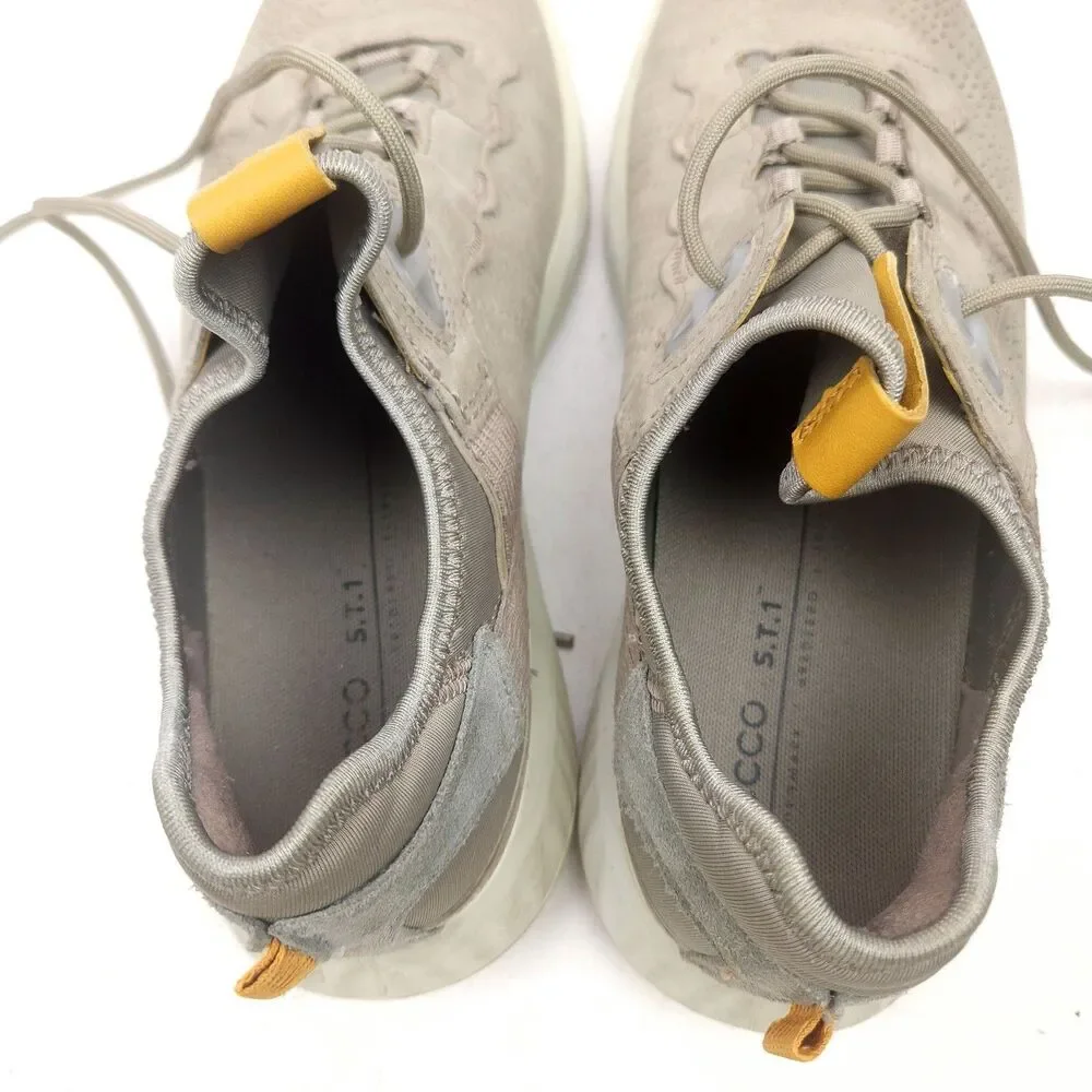 ECCO Men's St.1 Lite M Sneakers, Gray Nubuck Size 41 US 7-7.5